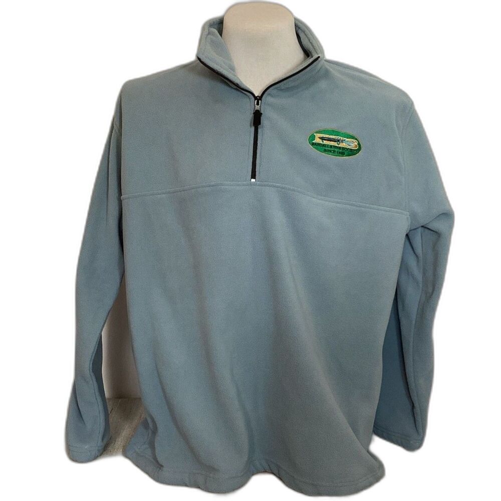 Randall Made Knives Patch Jacket Size XXL Fleece Pullover Blue 3/4 Zip